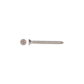 #12-11 x 2" Square Drive Flat Head Sheet Metal Screw, Stainless Steel